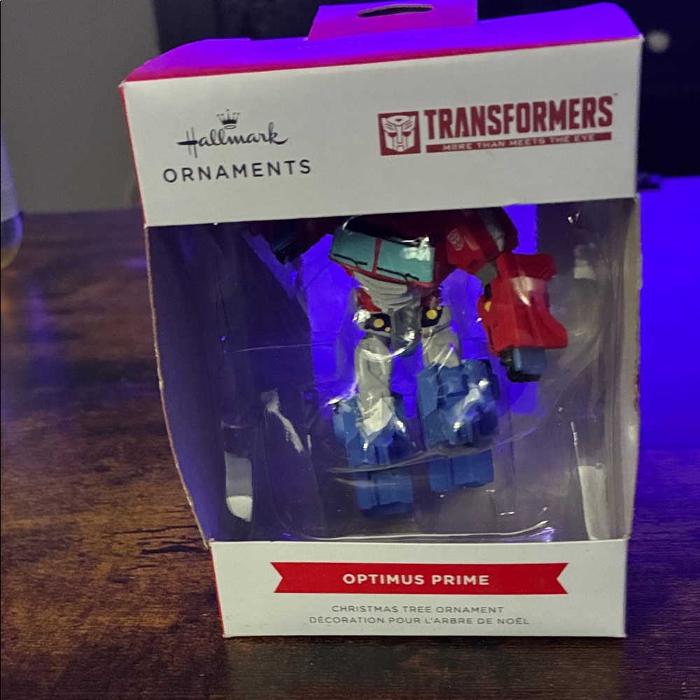 Hallmark Transformers Ornament with Red, Blue, and Silver
